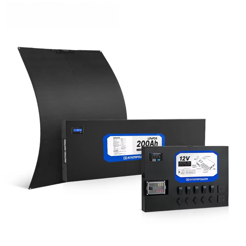 Solar Panel 200W - Podwójny system akumulatorów kempingowych w zestawie