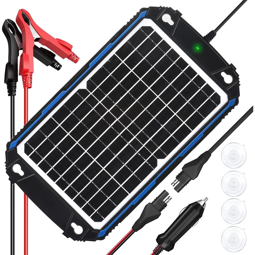 Solar Panel - Wodoodporny ładowarko-sterownik solarny 12W 12V Pro,